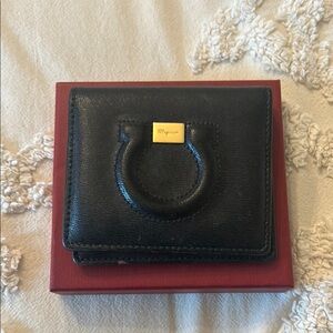 Ferragamo Black Leather Wallet